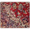 Vintage Perzisch Handgeknoopt Patchwork Tapijt Traditioneel Rood