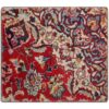 Vintage Perzisch Handgeknoopt Patchwork Tapijt Traditioneel Rood