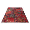 Vintage Perzisch Handgeknoopt Patchwork Tapijt Rood