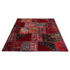 Vintage Perzisch Handgeknoopt Patchwork Tapijt Rood