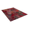 Vintage Perzisch Handgeknoopt Patchwork Tapijt Rood