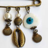 Veiligheidsspeld Broche voor Vrouwen – Schelprand Model