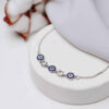 Zilveren Armband – Modern Boze Oog Ontwerp
