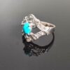 Perzische Neyshabur Turkoois Zilveren Ring voor Vrouwen Model Neyshabur