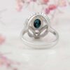 Perzische Neyshabur Turkoois Zilveren Ring Handgemaakt Rhodium Verguld