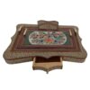 Handgemaakte Houten Pennenhouder met Bloemen