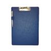Leren Klemmap met Marineblauwe Pen