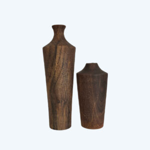 Handgemaakte Decoratieve Mini Bloemenvazen – Set van 2