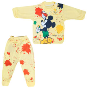 Mickey Mouse Baby Kleding Set – Geel – T-shirt & Broek
