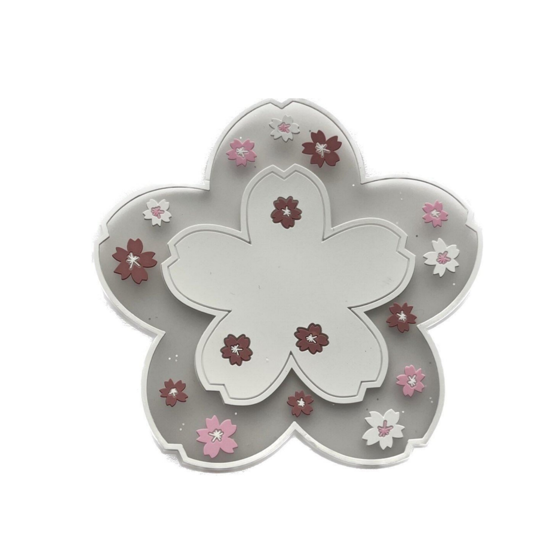 Roze Bloemen Ontwerp Siliconen Onderzetters 3-pack – Artistieke & Functionele Glasbescherming
