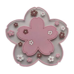Siliconen Onderzetters Bloem – Roze (Set van 3)