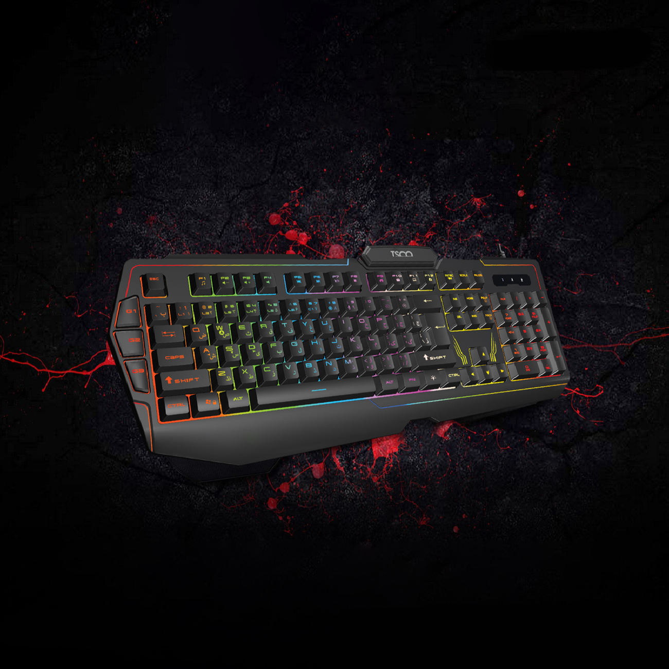 Tesco Gaming Toetsenbord met Perzische Toetsen TK 8121