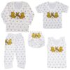 Uniseks Baby Kledingset met Nijlpaard Ontwerp 5 Stuks