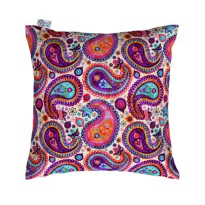 Fluwelen Kussenhoes – Bedrukt Paisley Ontwerp (Set van 2)
