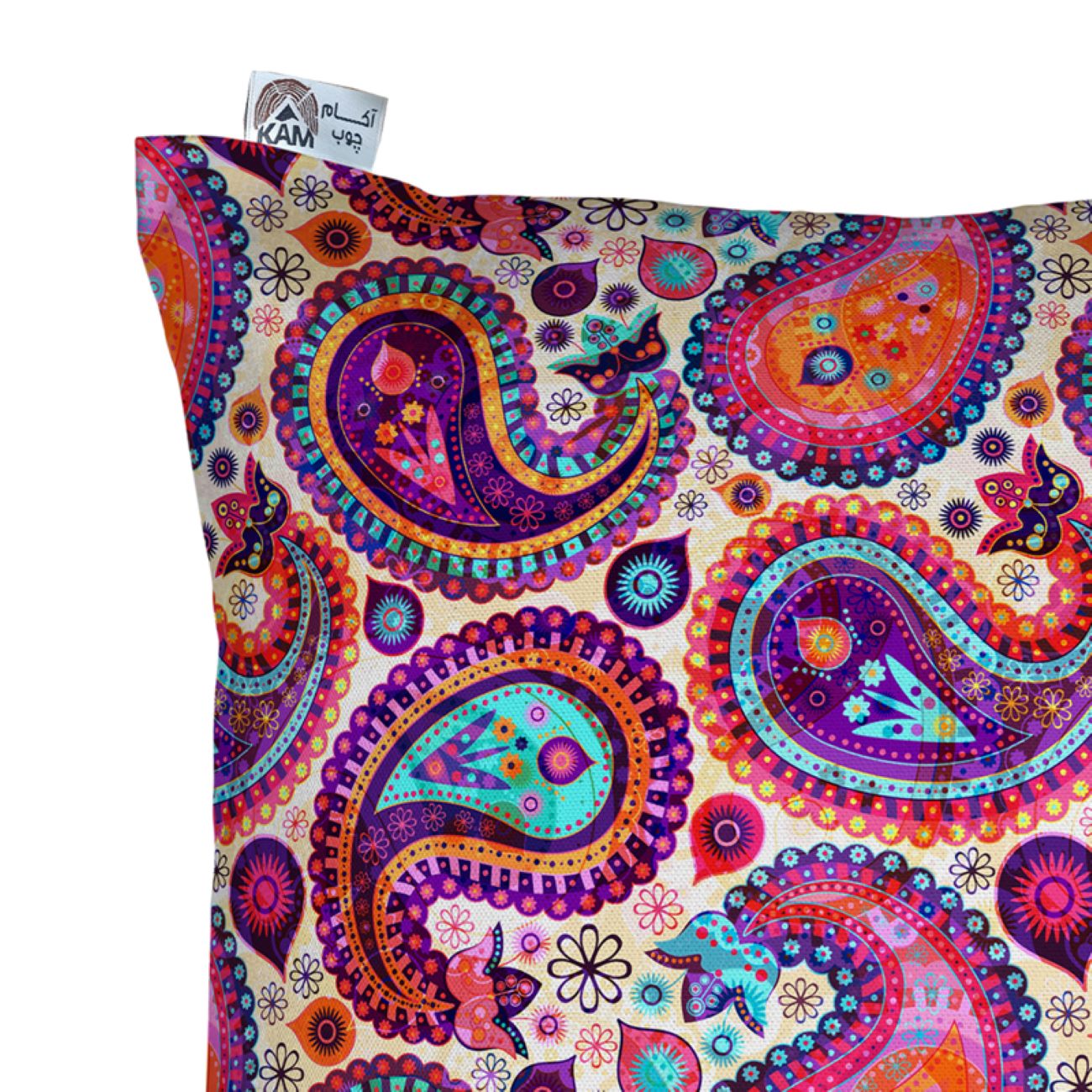 Fluwelen Kussenhoes – Bedrukt Paisley Ontwerp (Set van 2)