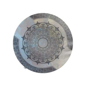 Fluwelen Tafelkleed met Perzisch Mandala Ontwerp Rond voor Uw Tafeldecoratie