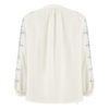 Damesblouse met Lange Mouwen – Geometrisch Melkachtig
