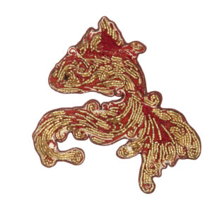 Broche Speld – Rood Vissenontwerp