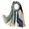 Dames Sjaal met Waterverfprint – Cream Katoen