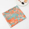 Dames Sjaal met Katoen Waterverfprint – Oranje