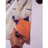 Dames Sjaal met Zijde Waterverfprint – Cream