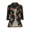 Dames Rok Kostuum Set Tweedelig met Bloemen
