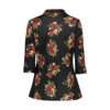 Dames Rok Kostuum Set Tweedelig met Bloemen