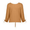 Damesblouse met Driekwartmouw – Goudgeel