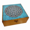 Handgemaakte Houten Chocoladebox – Elegante mandala organizer