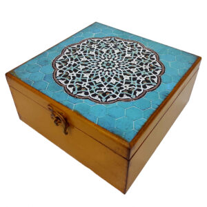 Houten Snoepdoos met Mandala Ontwerp