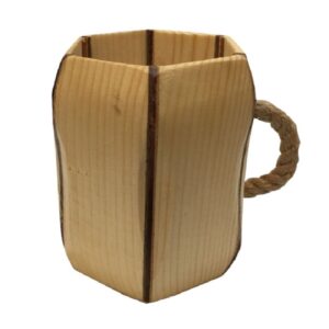 Houten Make-up Beker Kwastenhouder Artistiek