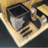 Houten Bureau Organizer met Geometrisch Ontwerp