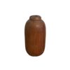 Set van 2 handgemaakte deco-enkelstengelvazen van massief natuurlijk hout voor een veelzijdige presentatie