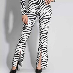 Zebraprint Bootcut Broek voor Dames