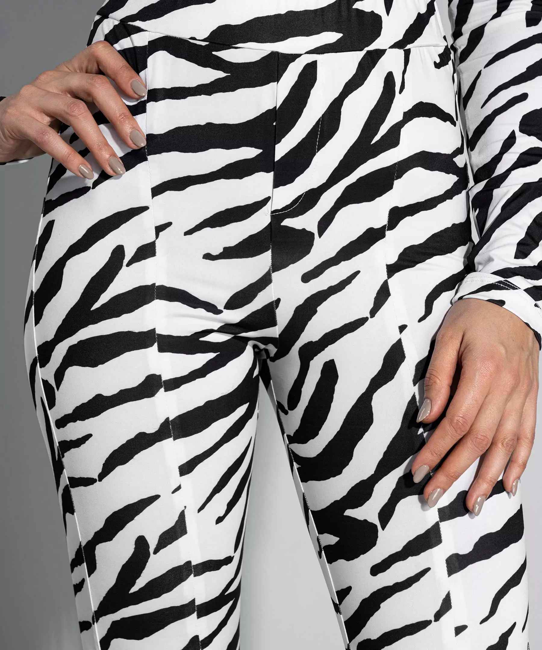 Zebraprint Bootcut Broek voor Dames