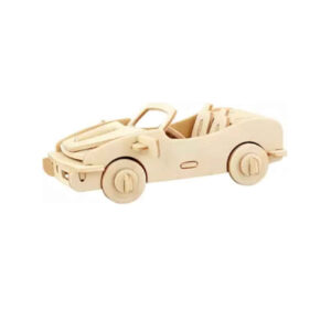 Maquette Model Kit: Houten Klassieke Auto – Crème