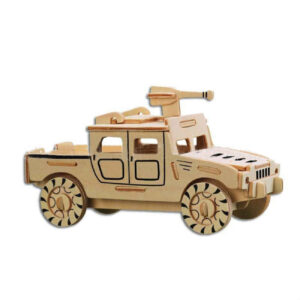 3D Houten Puzzel – Militair Auto Model Kit