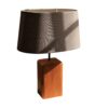 Accent Houten Tafellamp met Katoenen Kap Arsalan