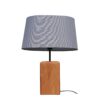 Accent Houten Tafellamp met Katoenen Kap Arsalan
