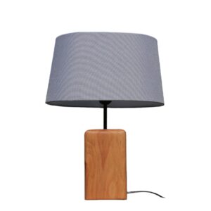Accent Houten Tafellamp met Katoenen Kap Arsalan