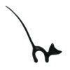 Set van 3 Decoratieve Katten Beeldjes – Zwarte Sculpturen