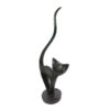 Set van 3 Decoratieve Katten Beeldjes – Zwarte Sculpturen