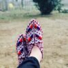 Azerbeidzjaanse Gehaakte Slippers voor Dames – Roze Wol