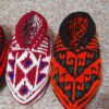 Azerbeidzjan Haken Slippers – Blauw Traditioneel Design