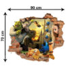 Baby 3D Muursticker – Stad van Tekenfilms