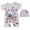 Baby Meisje Jumpsuit en Hoed Set – Hello Kitty