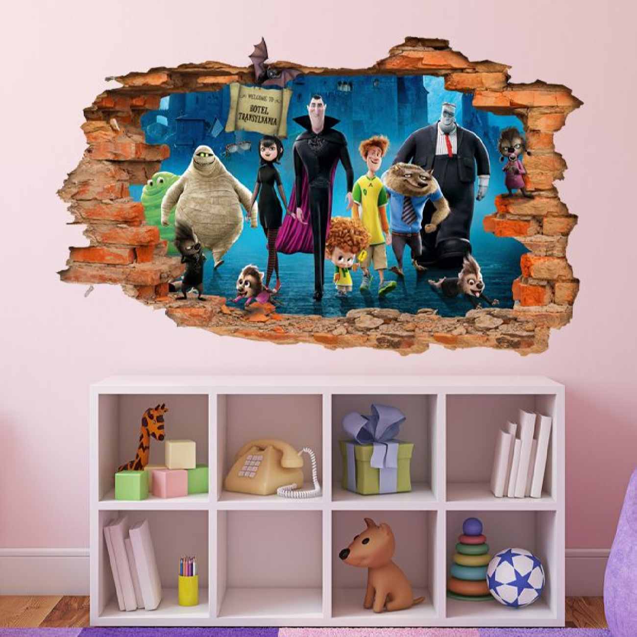 Baby Wandsticker met Hotel Transylvania Ontwerp