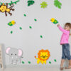 Houten Baby Wandstickers met Schattige Dierenontwerpen