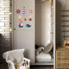Houten Baby Wandstickers met Zeemansbeer Ontwerp