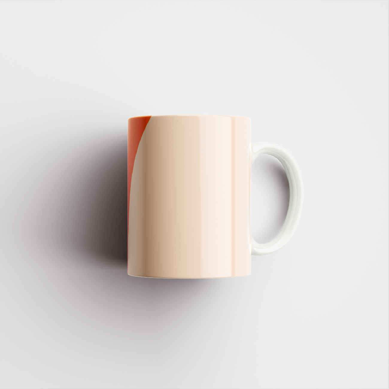 Keramische Koffiemok in Oranje Kleur